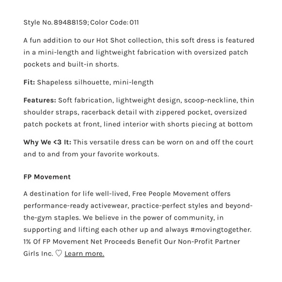 FP Movement Free People Hot Shot Mini Dress NWT Size L - Picture 14 of 15